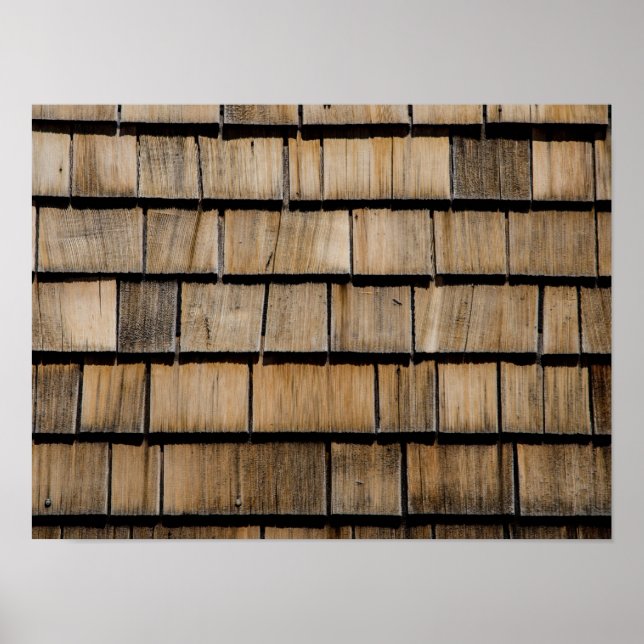 Poster Holzschindeln (Devant)
