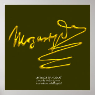 POSTER HOMAGE À MOZART