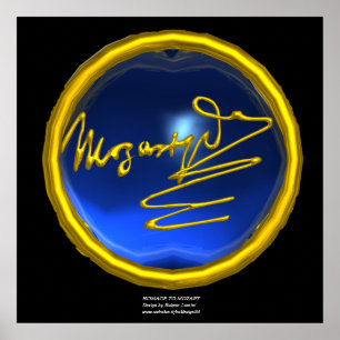Poster HOMAGE À MOZART, Blue Sapphire taille colossale