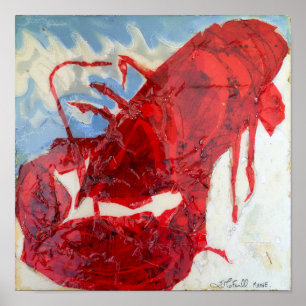 Poster Homard brillant du Maine