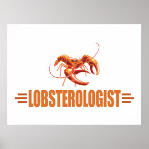 Poster Homard drôle
