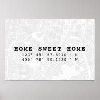 Home Sweet Home | Carte et coordonnées personnalis