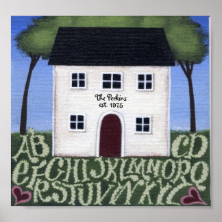 Poster Home Sweet Home Sampler