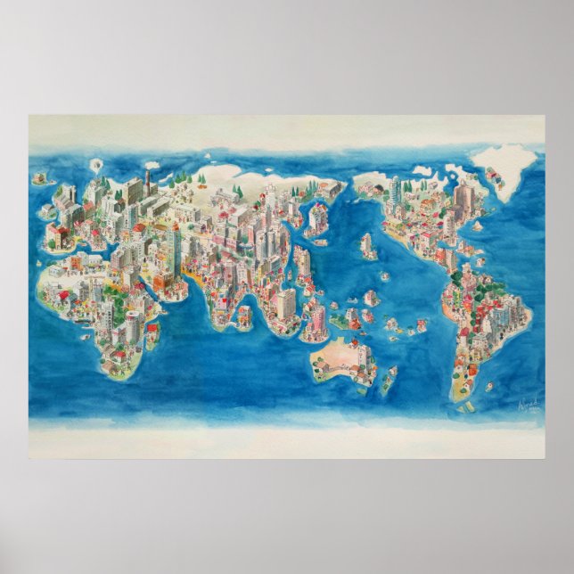 Poster Home Sweet Homes - Le Village Mondial Urbanise (Devant)