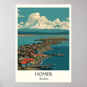 Poster Homer Alaska Spit Kachemak Bay