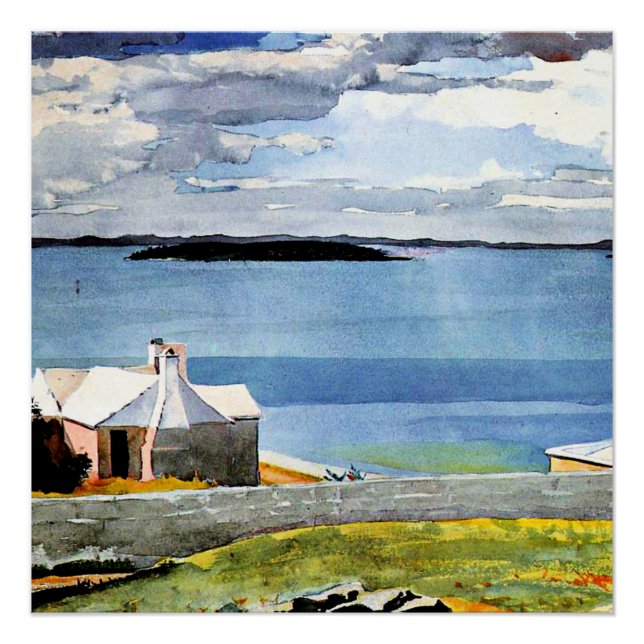 Poster Homer - Eau Intérieure, Bermudes, (Devant)