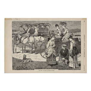 Poster Homer - L'Excursion Pique-Nique