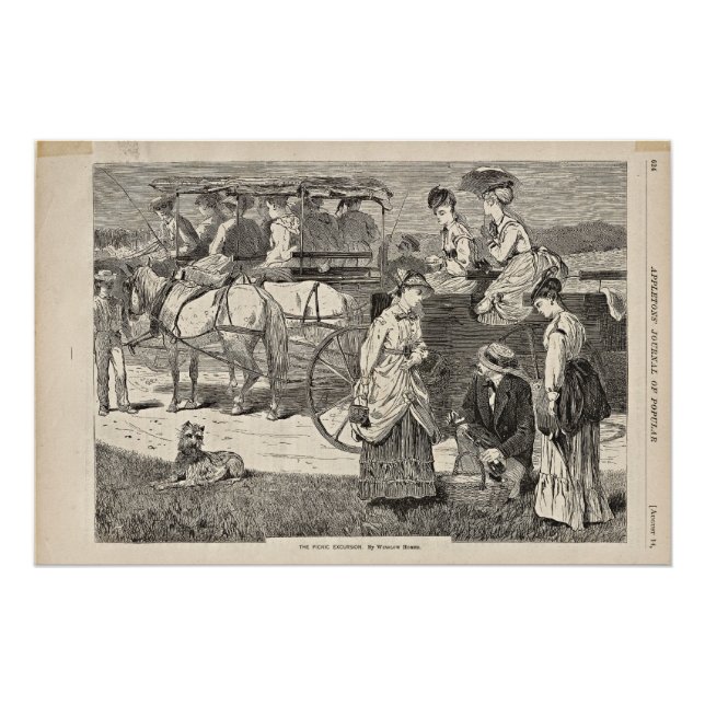 Poster Homer - L'Excursion Pique-Nique (Devant)