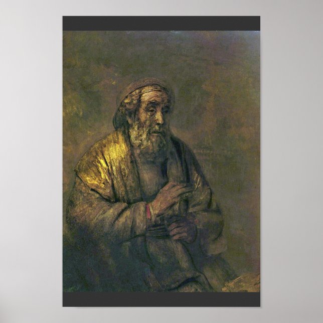 Poster Homer. Par Rembrandt Van Rijn (Meilleure Qualité) (Devant)