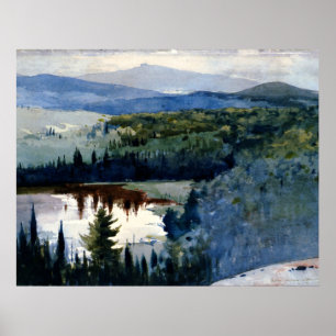 Poster Homer - Village indien, Adirondacks