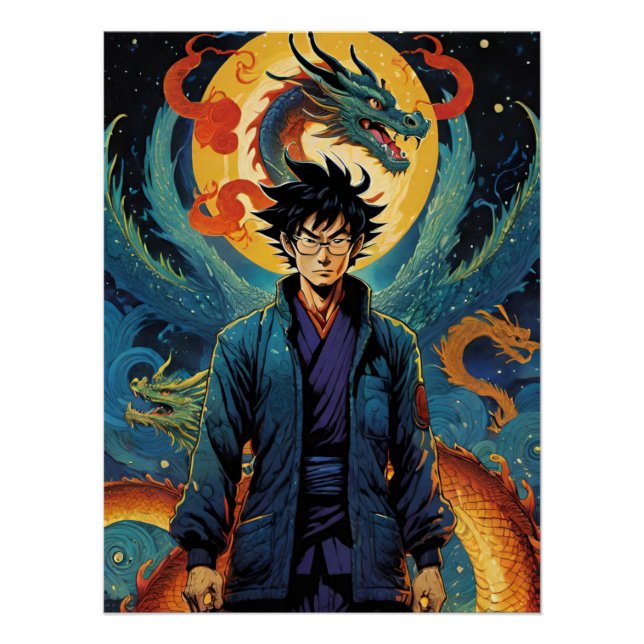 Poster Hommage à Akira Toriyama (Devant)