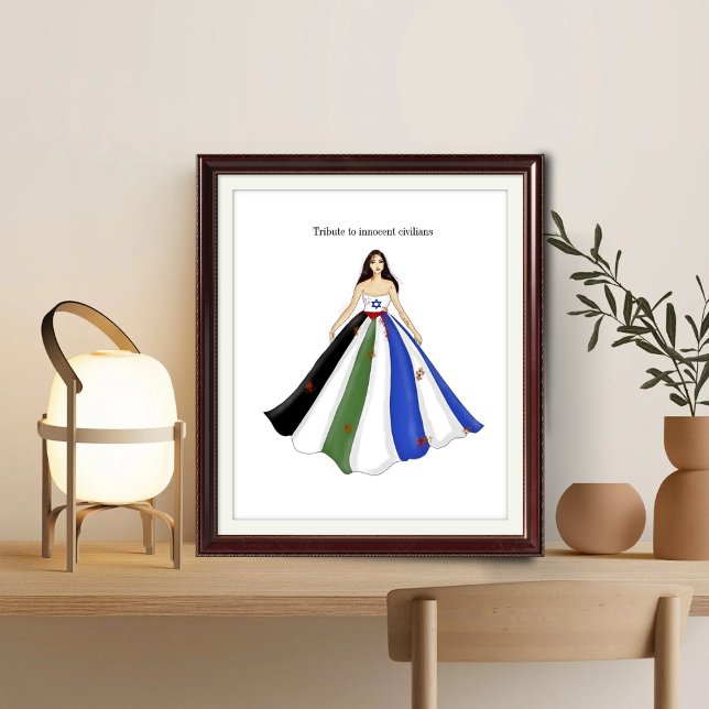 Poster Hommage à des innocents, à la Palestine, à israël, (Créateur téléchargé)