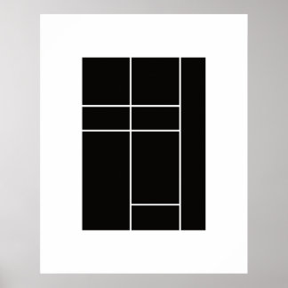Poster Hommage à Mondrian 1.2
