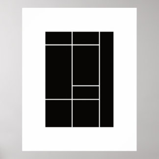 Poster Hommage à Mondrian 1.3