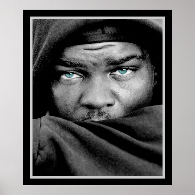 Poster Homme africain (Devant)