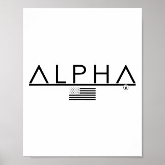 Poster Homme Alpha Gym Lapin Entraînement Bodybuilding Fi