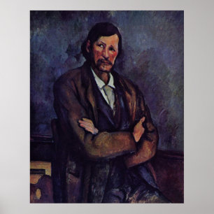 Poster Homme avec bras croisés - Paul Cezanne - c1866