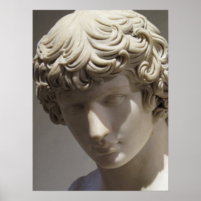Poster Homme beau Antinous Hadrian aimé (Devant)