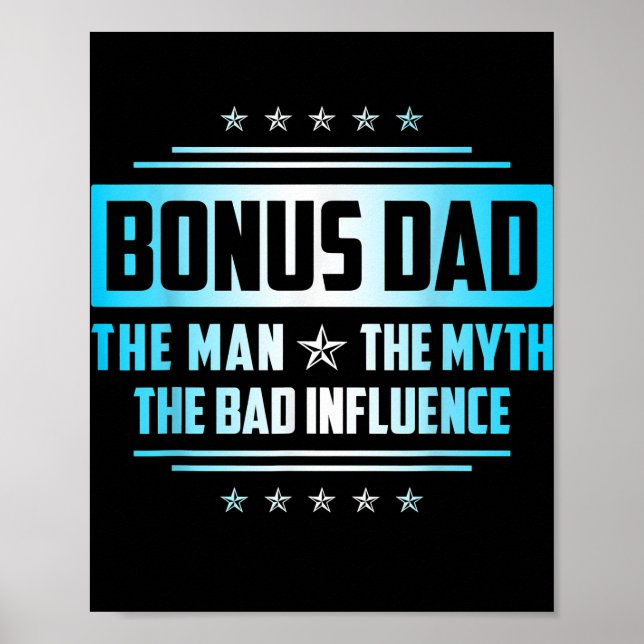 Poster Homme Bonus Papa Cadeau Fête des pères L'Homme Myt (Devant)