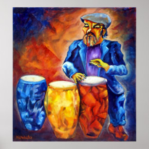POSTER HOMME DE CONGA
