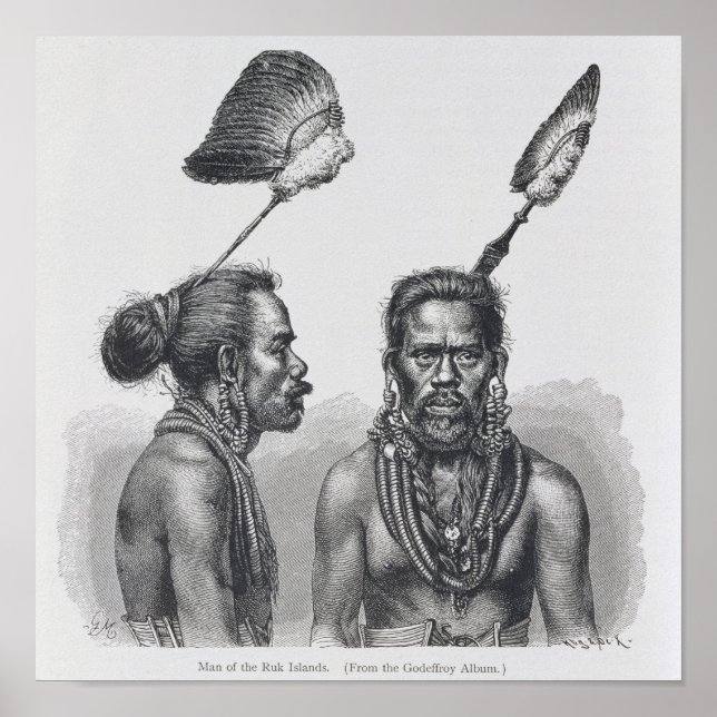 Poster Homme des îles Ruk (Devant)