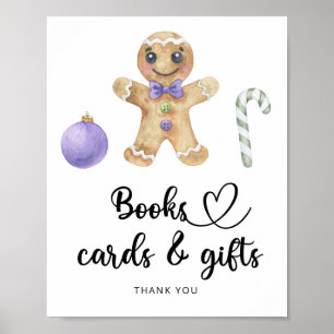 Poster Homme en pain d'épices - livres cartes et cadeaux