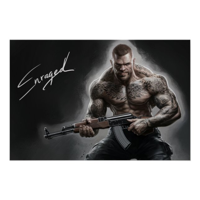 Poster Homme Enraged 02 (Devant)
