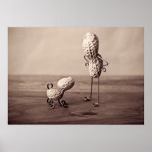 Homme et chien d'arachide