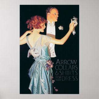 Poster Homme et femme Danse par Leyendecker