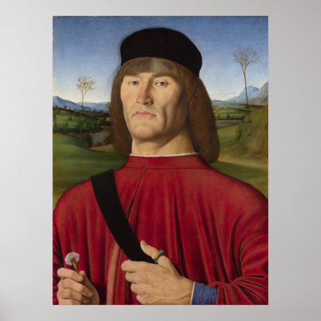 Poster Homme fort à la carnation rose (Art Renaissance) (Devant)