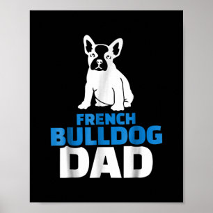 Poster Homme French Buldog Papa