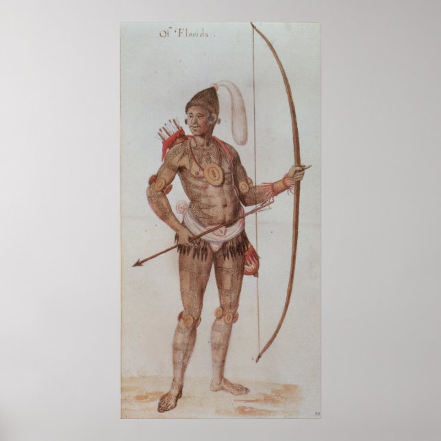 Poster Homme indien de Floride (Devant)