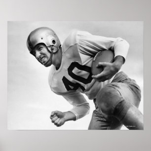 Poster Homme jouant au football 3