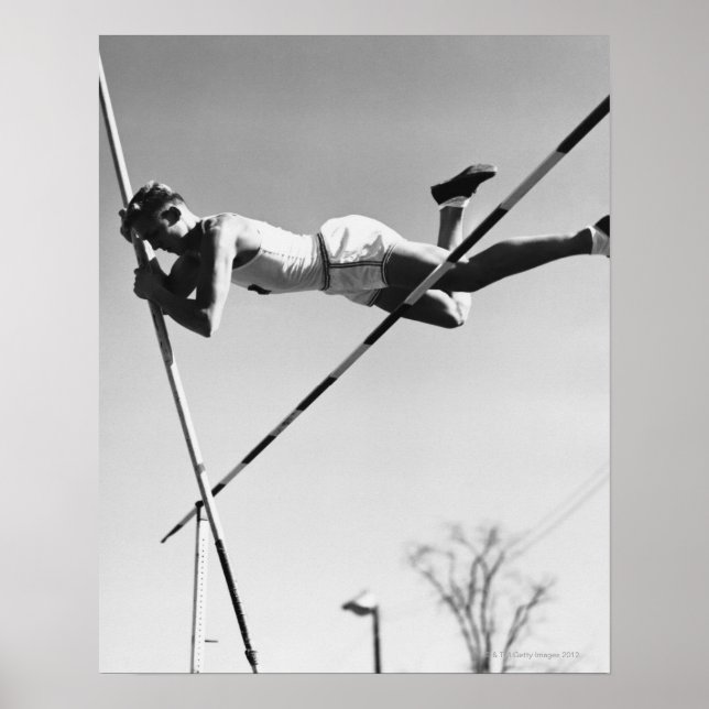 Poster Homme Pole Vaulter (Devant)
