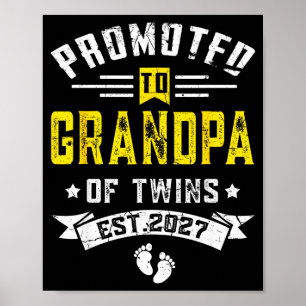 Poster Homme promu grand-père de jumeaux estimé 2027