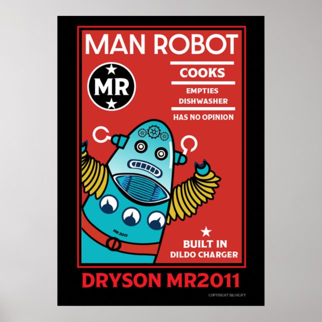 Poster Homme Robot L'homme parfait (Devant)