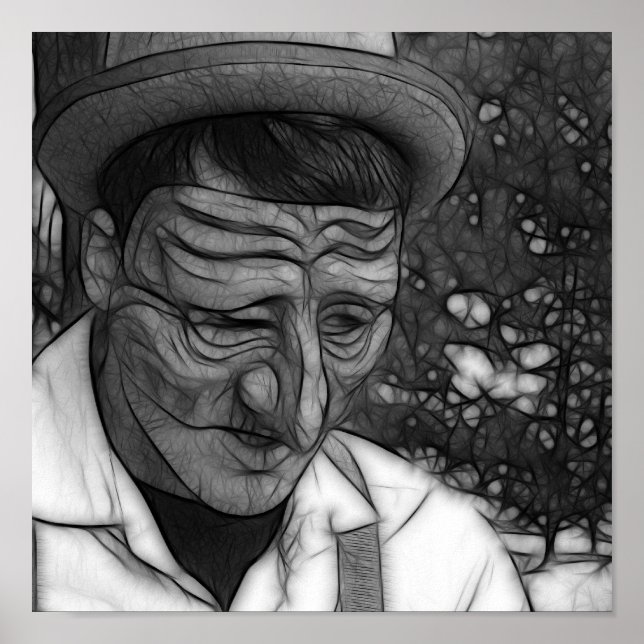 Poster Homme triste (Devant)