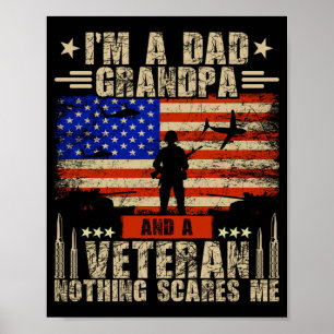 Poster Hommes 4 juillet _ Drapeau des États-Unis _ Un pap