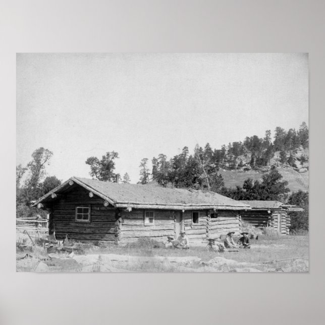 Poster Hommes assis à l'extérieur du Cabine de billes dan (Devant)