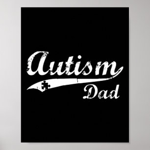 Poster Hommes Autisme Papa Cadeaux Sensibilisation sur l'