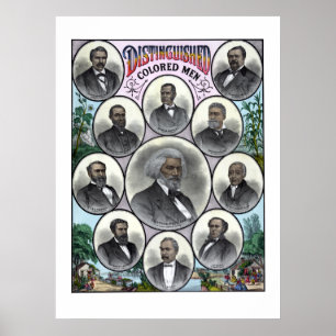 Poster Hommes de couleurs distingués