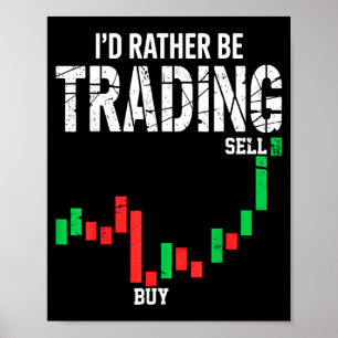 Poster Hommes Femmes Cool Bourse Trader Jour de négociati