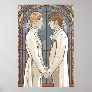 Poster Hommes gays sur l'affiche de l'autel