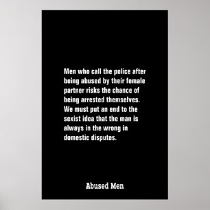 Poster Hommes qui appellent la police après avoir été