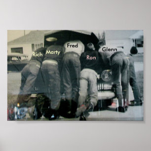 Poster Hommes sous capuche