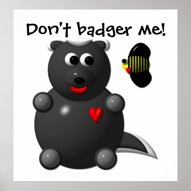 Poster Honey Badger et Honey Bee (Devant)