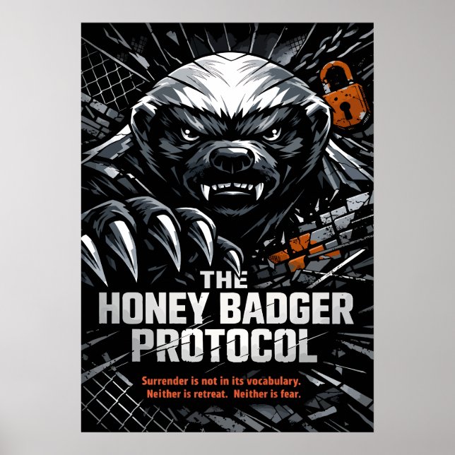 Poster Honey Badger Protocol (Devant)