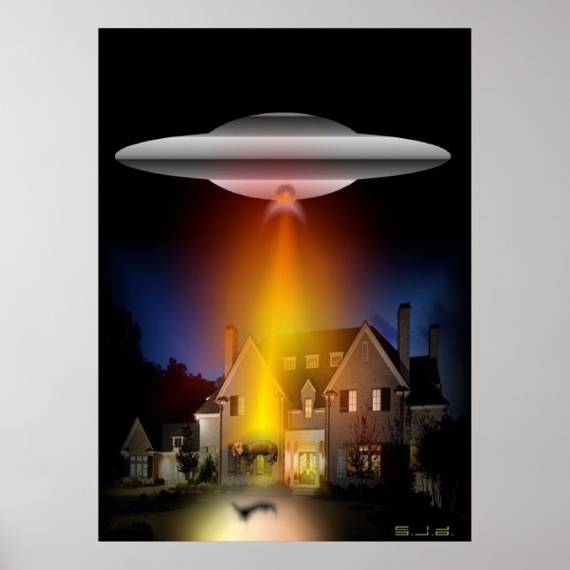 POSTER "HONEY, C'ÉTAIT LE CHIEN." (Devant)