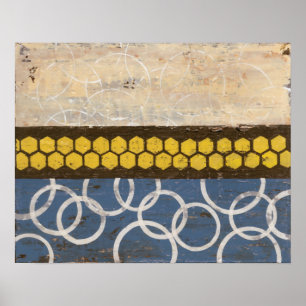 Poster Honey Comb Abstract I