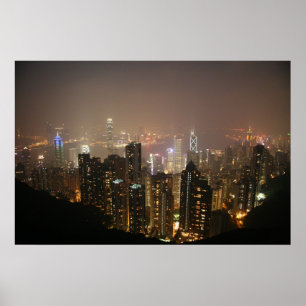 Poster Hong Kong de crête de Victoria